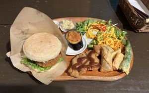 Hamburger Set - 8.5/10  at Ramuna in Nara