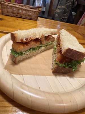 soy meat sandwich  at Ramuna in Nara