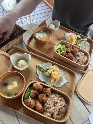 Karaage bento  at Ramuna in Nara