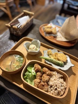 karaage bento  at Ramuna in Nara
