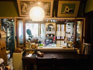 Open kitchen at Ramuna in Nara