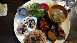 Menu set at Ramuna in Nara