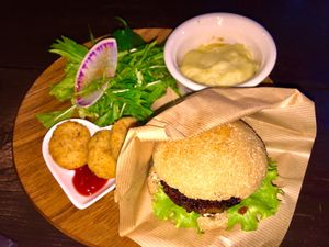 vegan Burger  at Ramuna in Nara