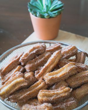 Vegan churros. Organic & made with local ingredients  at Barrow Coffee Roasters in Calgary