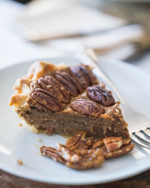 Pecan pie slices  at Barrow Coffee Roasters in Calgary