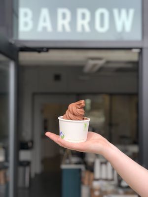 Vegan soft serve 🍦  at Barrow Coffee Roasters in Calgary