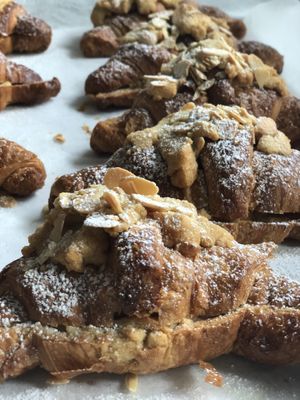 Almond vegan croissants  at Barrow Coffee Roasters in Calgary