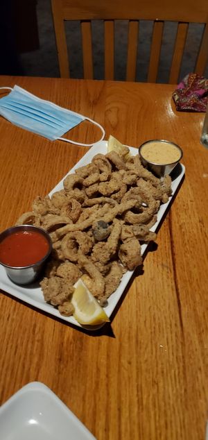 vegan calamari at Irregardless Cafe in Raleigh