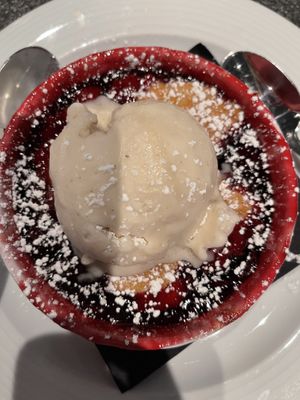 Vegan berry tart at Irregardless Cafe in Raleigh