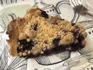 Blueberry pie at Irregardless Cafe in Raleigh