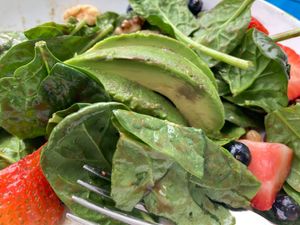 Strawberry salad at Irregardless Cafe in Raleigh