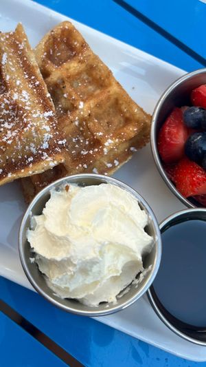 Waffles  at Irregardless Cafe in Raleigh