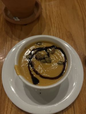 Sweet Potato Soupp  at Irregardless Cafe in Raleigh