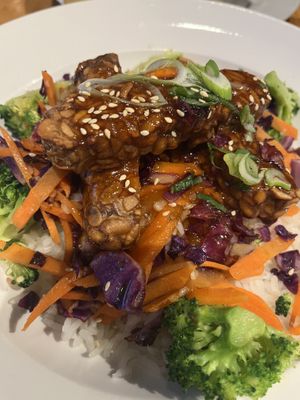 Apricot Tempeh 🤍🌱  at Irregardless Cafe in Raleigh