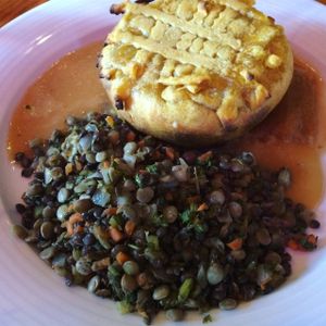 WOODLINE PIE (VEGAN) at Irregardless Cafe in Raleigh