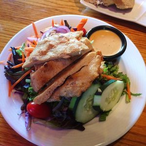 SALAD WITH "seitan" (soy/gluten) at Irregardless Cafe in Raleigh