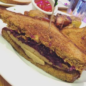 Tofu reuben at Irregardless Cafe in Raleigh