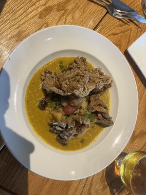 fried mushrooms   at Irregardless Cafe in Raleigh