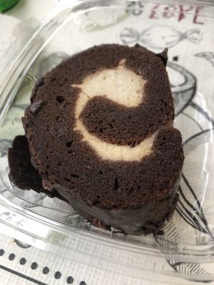 Dark chocolate roll  at Irregardless Cafe in Raleigh