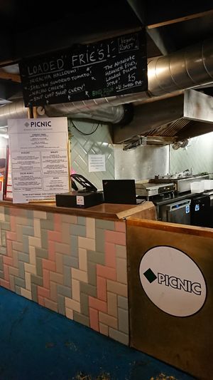 Stall downstairs in Grand Central at PICNIC in Liverpool
