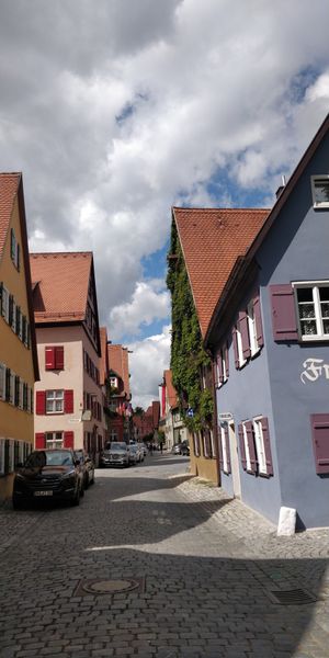 area where the restaurant is located at Goldenes Lamm in Dinkelsbuehl