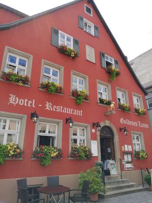 Eingang at Goldenes Lamm in Dinkelsbuehl