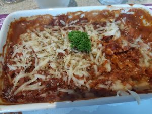 Lasagne at La Brasserie in Zedelgem