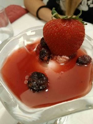 Panna Cotta vegana at Ristorante Gourmet in Elche