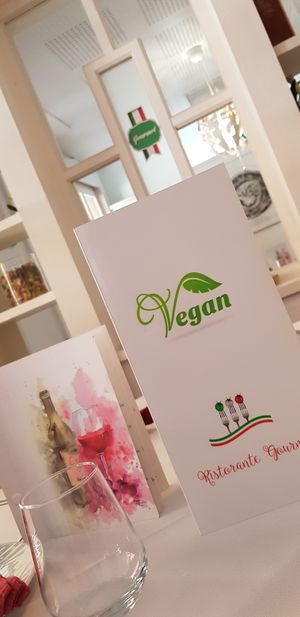 Carta Vegana con Sabores italianos  at Ristorante Gourmet in Elche