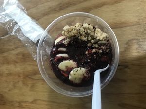 Acai Bowl goji berries bananas granola at Local Green Atlanta  in Atlanta