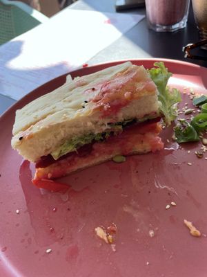 Vegan toastie  at The Rose in Adelaide