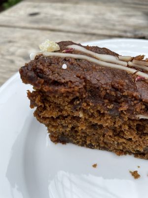 Vegan date and ginger loaf  at Potager Garden Café in Falmouth