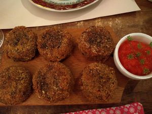 Moqueca cookies (how did they do that?). Too greasy. at Cultivo in Tiradentes