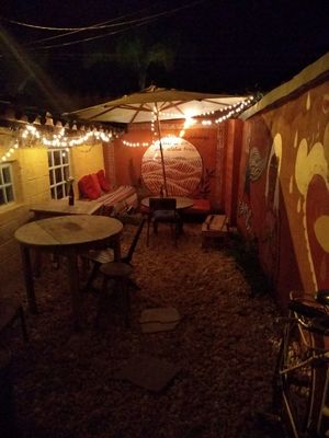 Outdoor seating. at Cultivo in Tiradentes