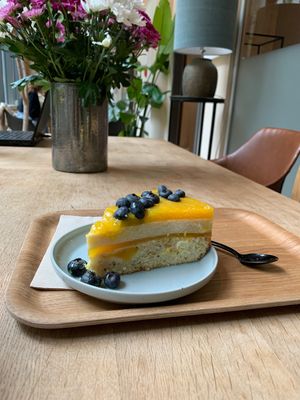Mango cake  at Balance Deli in Frankfurt
