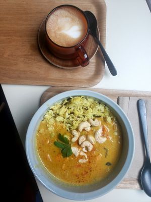 Got all of this for 10.5 euros! at Balance Deli in Frankfurt