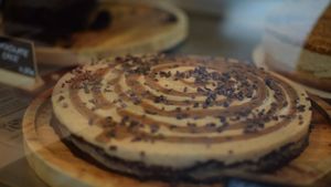 peanut butter chocolate cake at Balance Deli in Frankfurt