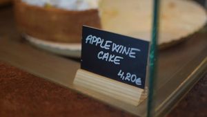 Applewine cake 4,20€ at Balance Deli in Frankfurt