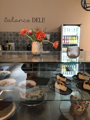 Cakes at Balance Deli in Frankfurt