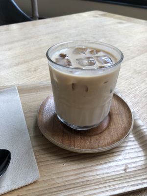 Iced Latte with Oat Milk   at Balance Deli in Frankfurt