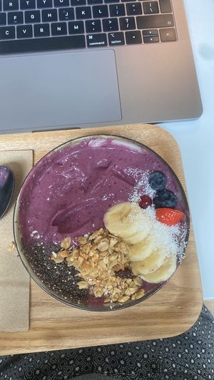 Acai bowl - delicious!  at Balance Deli in Frankfurt