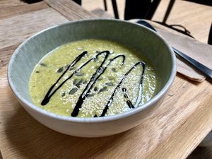 Zucchini Suppe   at Balance Deli in Frankfurt