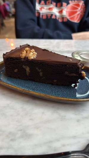 Walnuss Brownie😍  at Balance Deli in Frankfurt