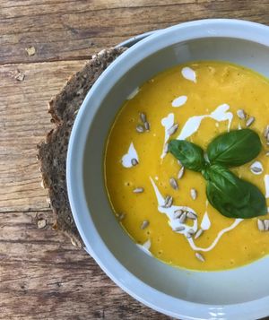 Pumpkin Soup at Balance Deli in Frankfurt