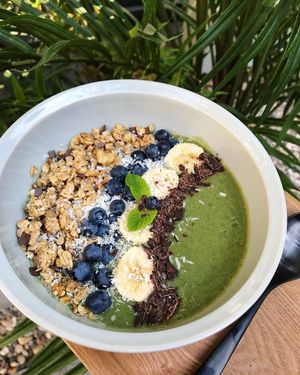 Green Glow Smoothie Bowl at Balance Deli in Frankfurt