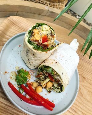 Veggie Wrap at Balance Deli in Frankfurt
