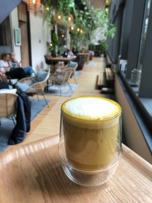Golden Milk at Balance Deli in Frankfurt