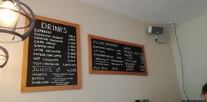 Menu at Balance Deli in Frankfurt