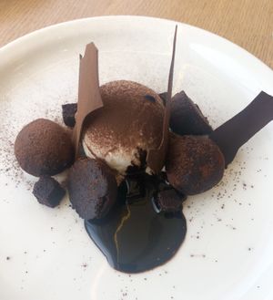Chocolate truffles #Veganuary at Eat Well Restaurant in Dubai