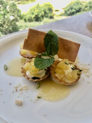 Pineapple tart  at Eat Well Restaurant in Dubai